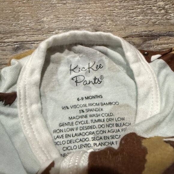 KicKee Pants Buffalo Print 6-9 Months Footie Pajamas - Picture 4 of 4